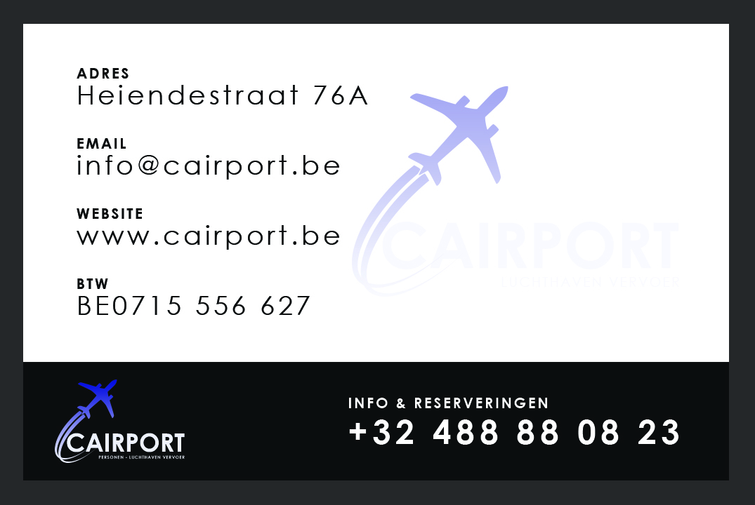 taxibedrijven Lokeren | Cairport Luchthavenvervoer