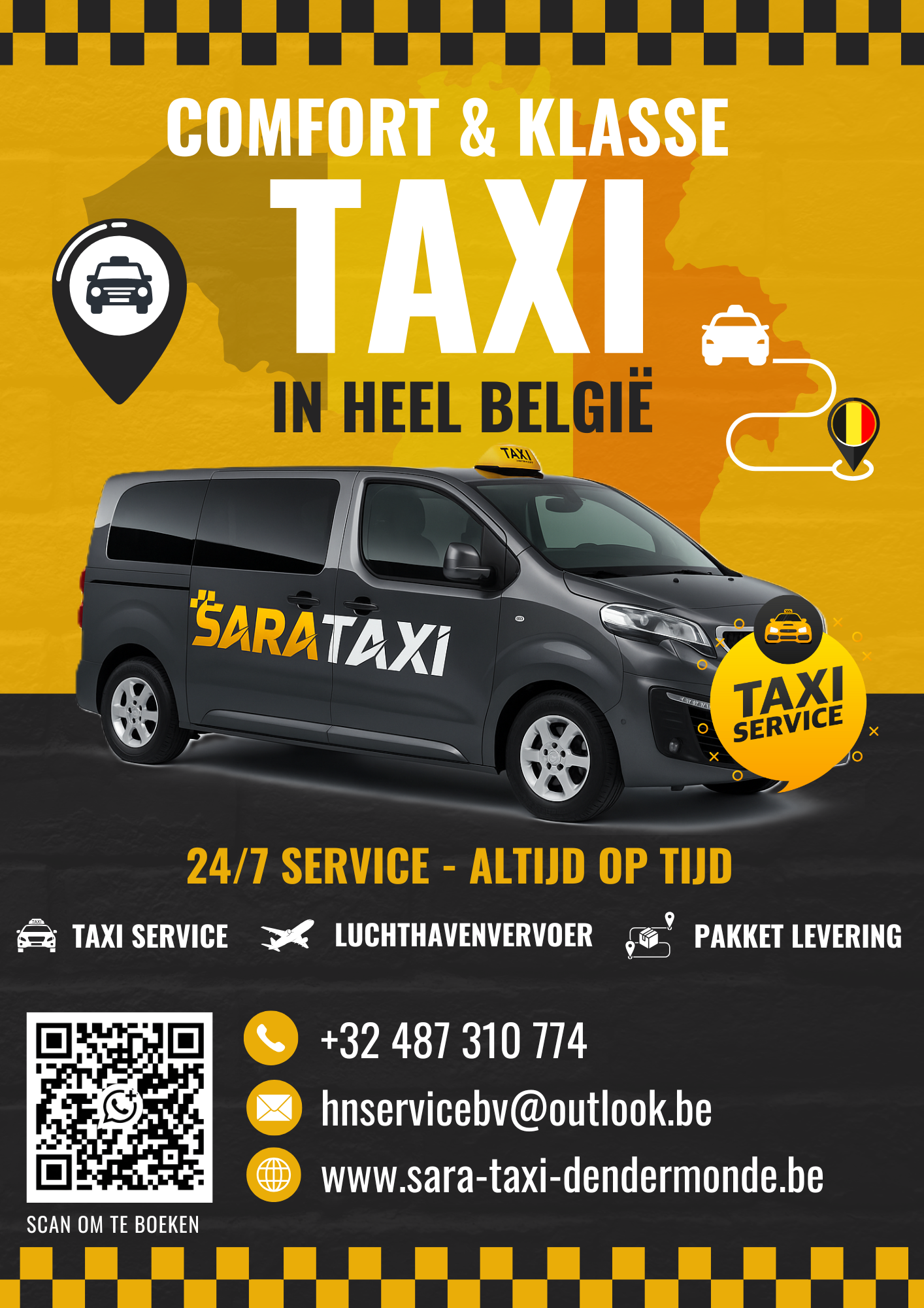 taxibedrijven Oudegem | Sara taxi Dendermonde